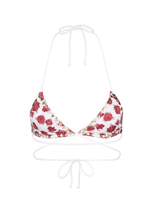 Main View - Click To Enlarge - SAME SWIM - 'The Vixen' floral print wraparound bikini top