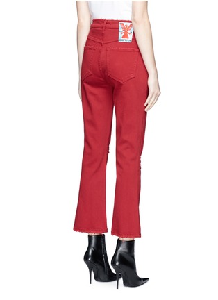 Back View - Click To Enlarge - ADAPTATION - Cropped flared jeans