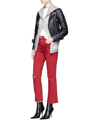 Figure View - Click To Enlarge - ADAPTATION - Cropped flared jeans