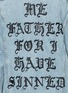 Detail View - Click To Enlarge - ADAPTATION - 'Forgive Me' embroidered denim jacket