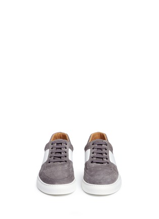 Front View - Click To Enlarge - HARRYS OF LONDON - 'Mr Jones Bolt' suede sneakers
