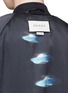 Detail View - Click To Enlarge - GUCCI - UFO floral print silk satin bomber jacket