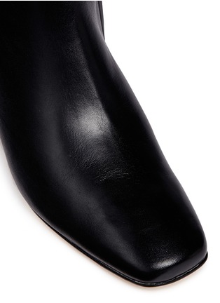 Detail View - Click To Enlarge - DORATEYMUR - 'Nizip' barbell hoop leather ankle boots