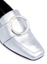 Detail View - Click To Enlarge - DORATEYMUR - 'Harput' round buckle metallic leather loafers