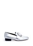 Main View - Click To Enlarge - DORATEYMUR - 'Harput' round buckle metallic leather loafers