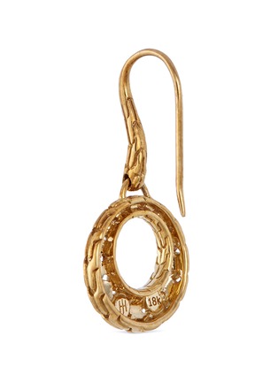 Detail View - Click To Enlarge - JOHN HARDY - 18k gold chain effect hoop drop earrings