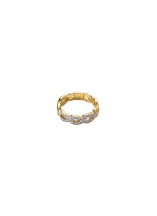 Main View - Click To Enlarge - JOHN HARDY - Diamond 18k gold bamboo ring