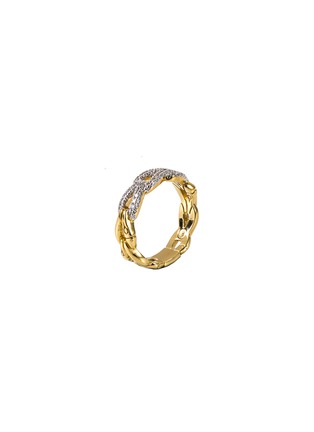 Figure View - Click To Enlarge - JOHN HARDY - Diamond 18k gold bamboo ring