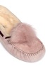 Detail View - Click To Enlarge - UGG - 'Dakota' fur pompom suede moccasins