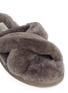 Detail View - Click To Enlarge - UGG - 'Abela' sheepskin shearling suede slide sandals