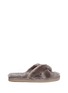 Main View - Click To Enlarge - UGG - 'Abela' sheepskin shearling suede slide sandals
