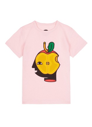 Main View - Click To Enlarge - MARIO CARPE X LANE CRAWFORD - Apple head print kids T-shirt