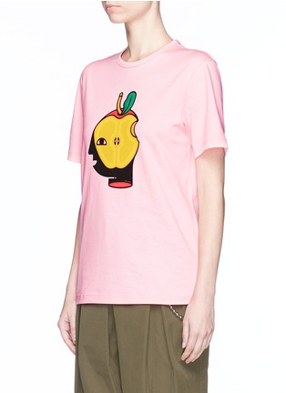 Front View - Click To Enlarge - MARIO CARPE X LANE CRAWFORD - Apple head print T-shirt