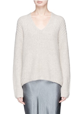 Main View - Click To Enlarge - VINCE - V-neck cashmere blend sweater