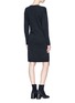 Back View - Click To Enlarge - VINCE - Waist strap wool-cashmere dress