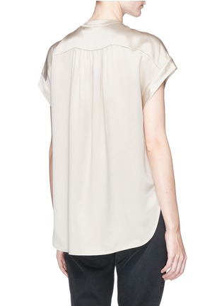 Back View - Click To Enlarge - VINCE - Silk satin top