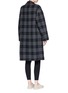 Figure View - Click To Enlarge - VINCE - Check plaid melton coat
