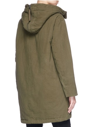 Figure View - Click To Enlarge - VINCE - Faux fur hood twill parka