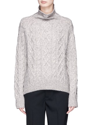 Main View - Click To Enlarge - VINCE - Cable knit turtleneck sweater