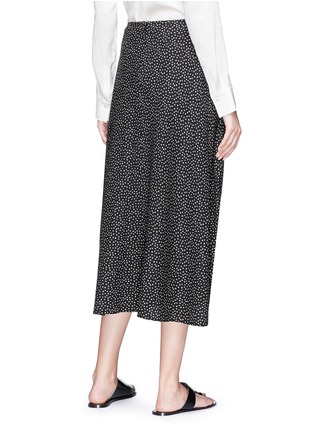 Figure View - Click To Enlarge - VINCE - Tie flap star print crepe midi skirt
