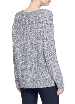 Figure View - Click To Enlarge - VINCE - V-neck cable knit sweater