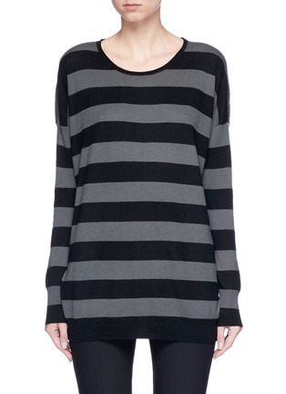 Main View - Click To Enlarge - VINCE - Cashmere-wool blend stripe sweater