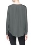 Back View - Click To Enlarge - VINCE - Silk satin long sleeve top