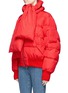 Front View - Click To Enlarge - MAGDA BUTRYM - 'Starling' scarf oversized quilted puffer jacket