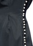 Detail View - Click To Enlarge - MAGDA BUTRYM - 'Ecija' faux pearl pleated silk satin shift dress