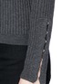 Detail View - Click To Enlarge - T BY ALEXANDER WANG - Hook-and-eye cuff rib knit sweater