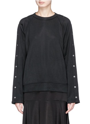 Main View - Click To Enlarge - T BY ALEXANDER WANG - Snap button sleeve sweatshirt