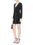 Figure View - Click To Enlarge - T BY ALEXANDER WANG - Zip ponte jersey dress