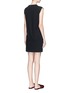 Back View - Click To Enlarge - T BY ALEXANDER WANG - High twist jersey tank dress