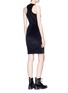 Figure View - Click To Enlarge - T BY ALEXANDER WANG - Velour racerback sleeveless dress