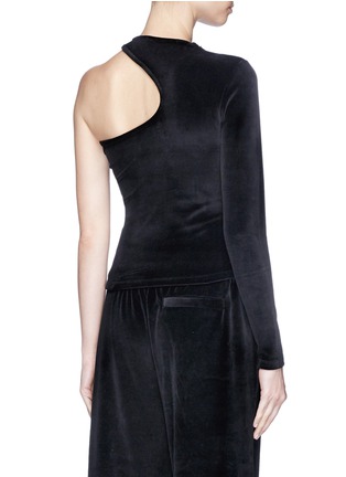 Figure View - Click To Enlarge - T BY ALEXANDER WANG - One-shoulder velour top