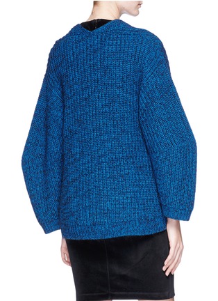 Figure View - Click To Enlarge - T BY ALEXANDER WANG - Oversized V-neck chunky knit sweater