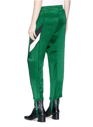 Figure View - Click To Enlarge - GROUND ZERO - Silk stirrup track pants