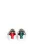 Back View - Click To Enlarge - GUCCI - 'Ace' glass pearl studded leather sneakers