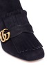 Detail View - Click To Enlarge - GUCCI - Kiltie fringe suede boots