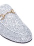 Detail View - Click To Enlarge - GUCCI - 'Princetown' horsebit glitter slides