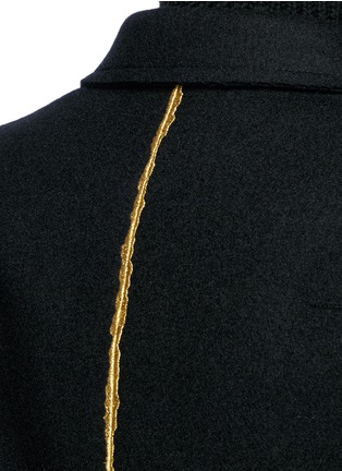 Detail View - Click To Enlarge - HAIDER ACKERMANN - Embroidered virgin wool melton coat