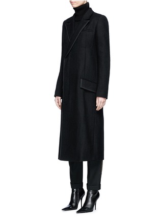 Front View - Click To Enlarge - HAIDER ACKERMANN - Embroidered virgin wool melton coat