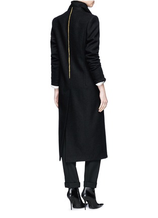 Figure View - Click To Enlarge - HAIDER ACKERMANN - Embroidered virgin wool melton coat