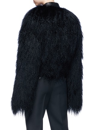Back View - Click To Enlarge - HAIDER ACKERMANN - Goat shearling bomber jacket