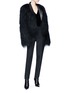 Figure View - Click To Enlarge - HAIDER ACKERMANN - Goat shearling bomber jacket
