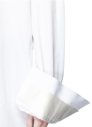 Detail View - Click To Enlarge - HAIDER ACKERMANN - Split cuff poplin shirt