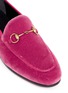 Detail View - Click To Enlarge - GUCCI - 'Jordaan' horsebit velvet loafers
