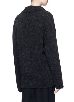 Back View - Click To Enlarge - CÉDRIC CHARLIER - Oversized bouclé knit sweater