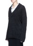 Front View - Click To Enlarge - CÉDRIC CHARLIER - Oversized bouclé knit sweater