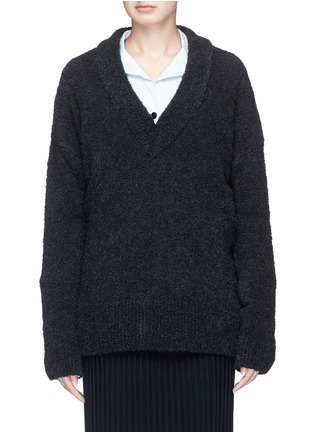 Main View - Click To Enlarge - CÉDRIC CHARLIER - Oversized bouclé knit sweater